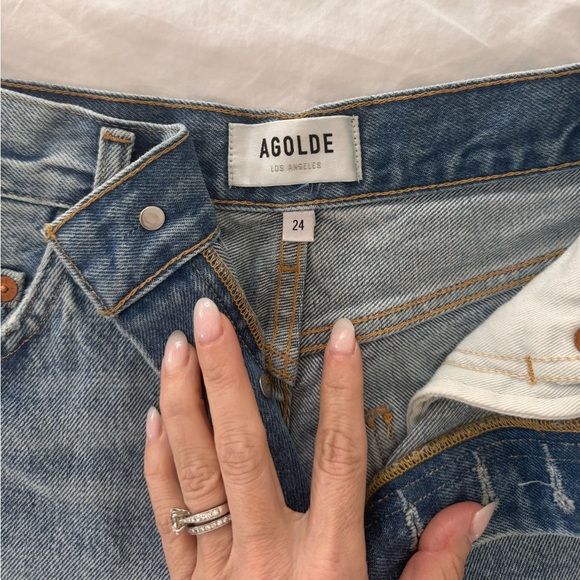 Agolde Dee Denim Shorts - Picture 5 of 11